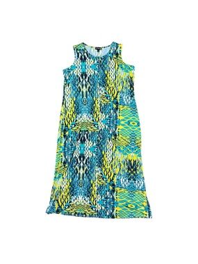 Woman’s ANTTHONY Original stretchy geometric pattern maxi dress size 1X
